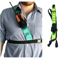 Radio Harness, Simple Shoulder, Lime\Yellow